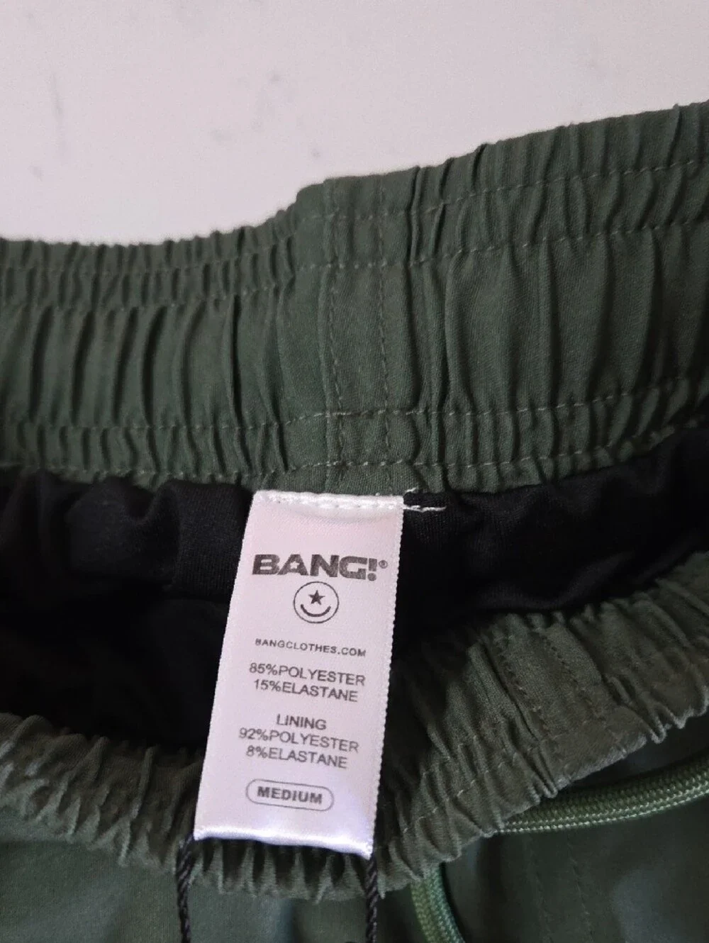 Bang Of Miami Alpha Green Mens Poolside Shorts. Size Medium